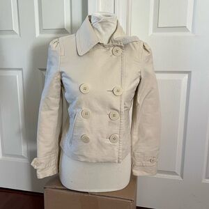 Old Navy Women's Cream Pea Coat
